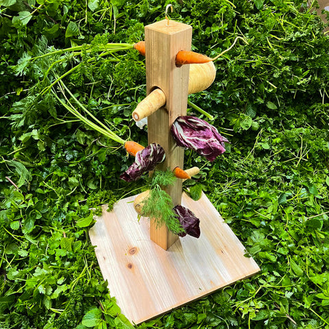 Futterturm aus Holz